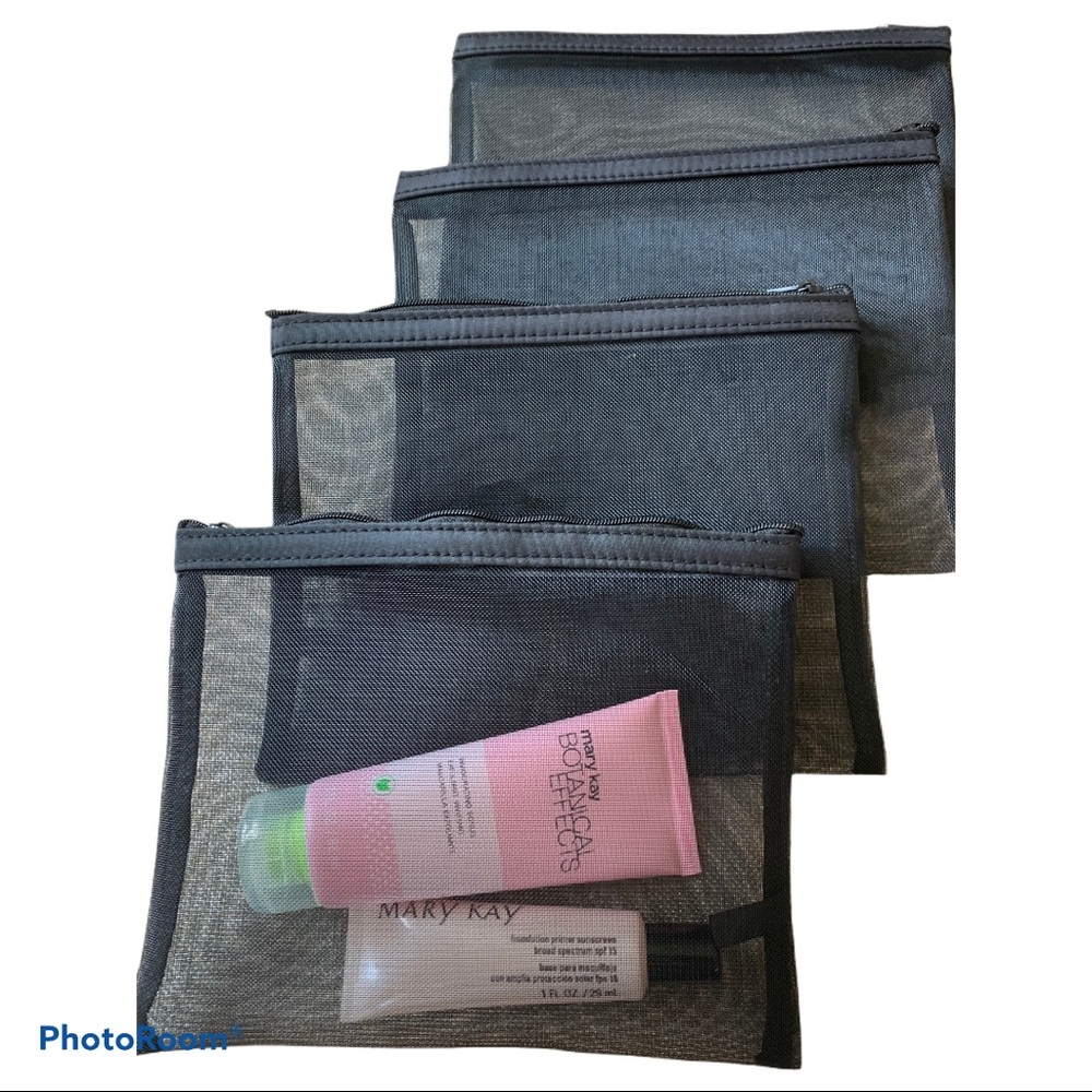 NWT Black Mesh Bags